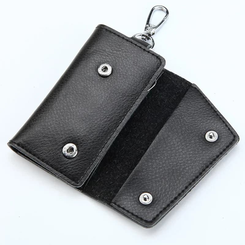 New Genuine Leather Keychain Men Key holder ​key organizer Pouch Car Key pouch Wallet Housekeeper Key Case Mini Card Bag