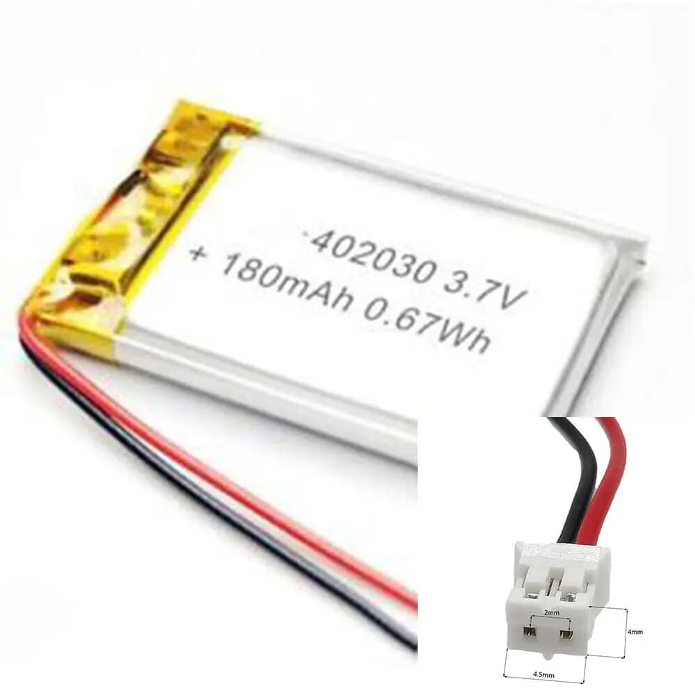 Rechargeable 3.7V 180Mah 402030   Polymer Ion Battery For SMART WATCH MP3 GPS CHARGING TREASURE POWER MOBILE POWER TABLET