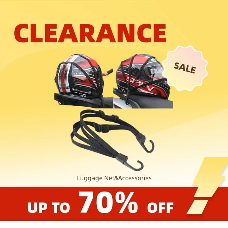 Clearance_1Pc Motorcycle Elastic Suitcase with Safety Hook-Versatile Helmet Mesh Gear Transport Durable and Sleek for Daily Trav