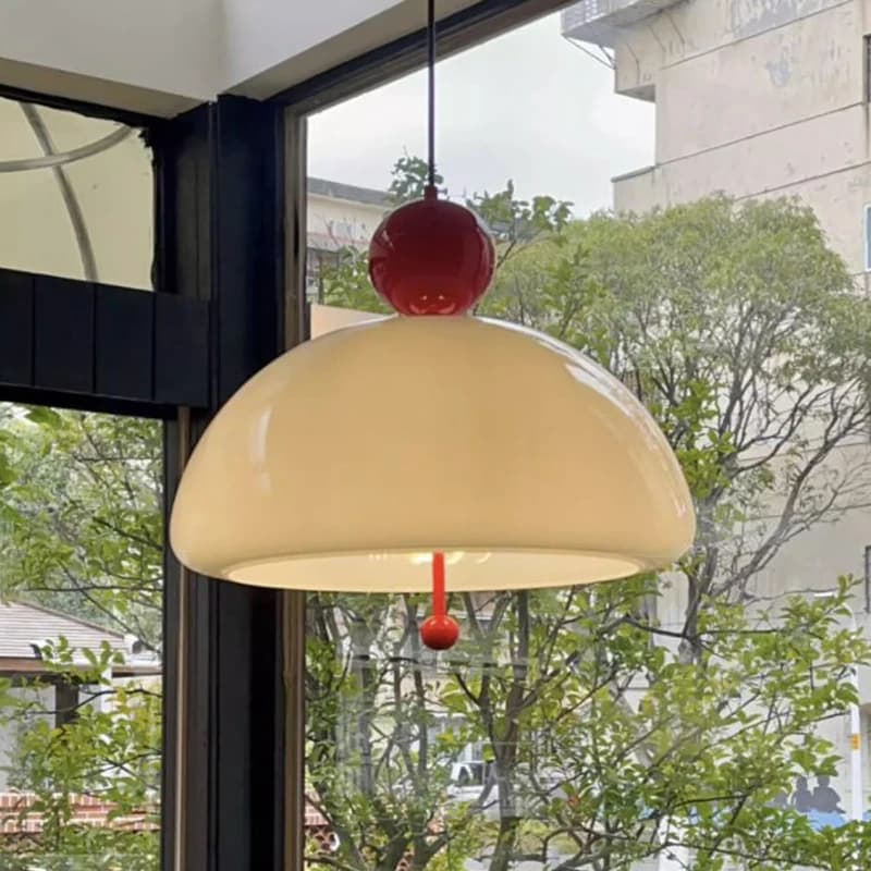 Modern Simple Bauhaus White Jade Glass Chandelier Restaurant Coffee Shop Bedroom Study Creative Personality Led Pendant Lights