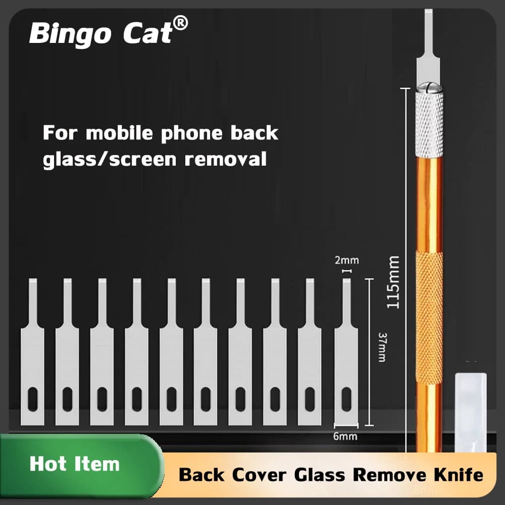 Engraving Blade Carving Knife Back Cover Glass Remover Disassembly Tool for iPhone 15 Pro Rear Housing Glue Remove Repair Tool