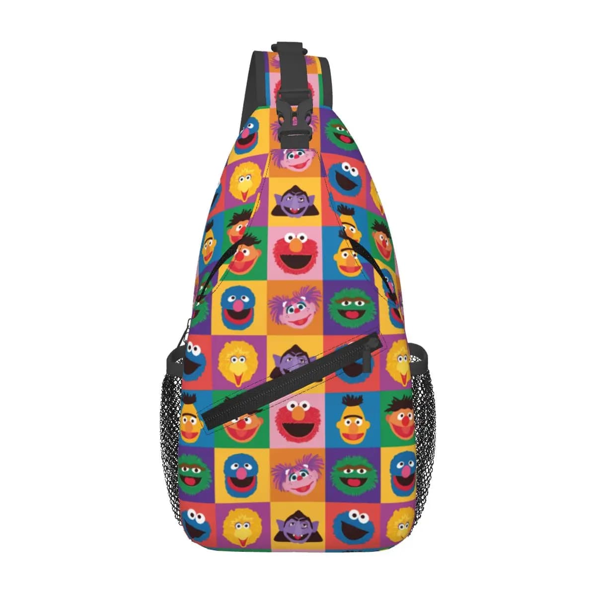 Sesamed Streeted Sling Bag Chest Crossbody Shoulder Sling Backpack Outdoor Sports Daypacks Men Women School Bags