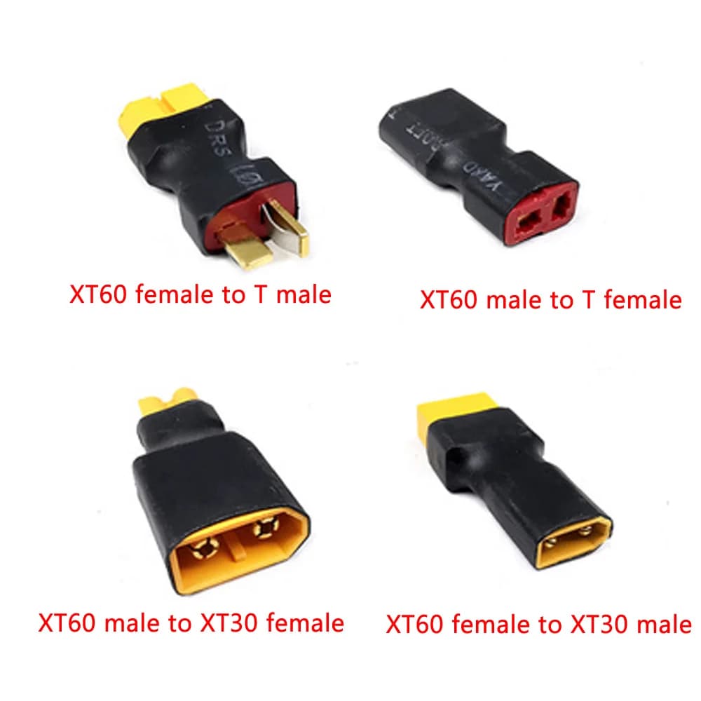 1pcs RC XT60 Male/Female To XT30 Plug T Female/Male Connector Adapter Car Plane Helicopter Quadcopter Lipo Battery RC parts