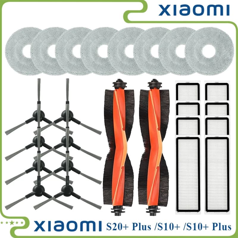 Compatible For Xiaomi Robot Vacuum S20+ / S10 Plus / B108GL / B105 / B108CN B113CN Parts Accessories Filter Main Side Brush Mop