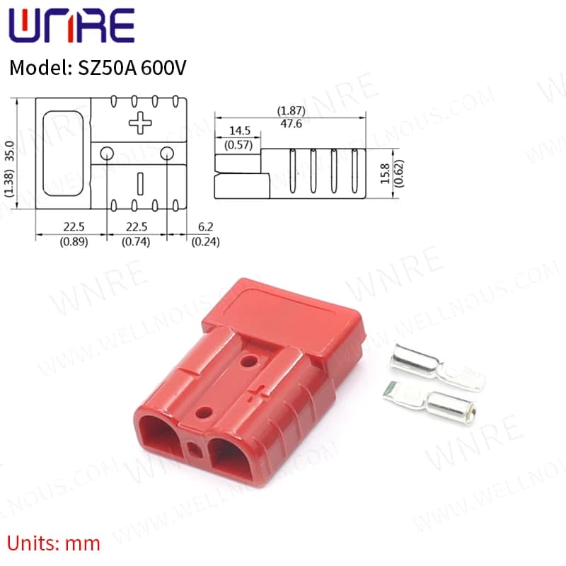 SZ50A 600V Terminal Plug Terminal Battery Charging Socket Port Anderson Connector Interface