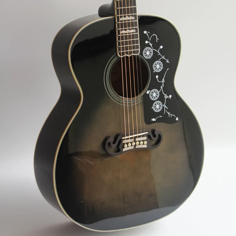 Jumbo Size Solid Wood Acoustic Guitar, Folk Guitar, 43"