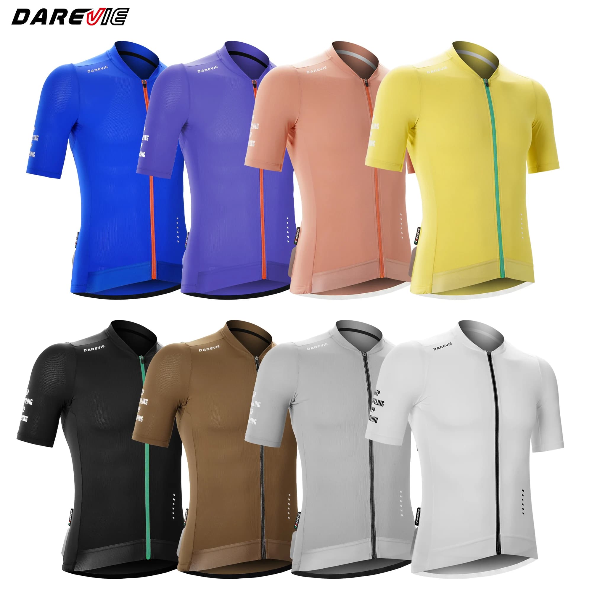 DAREVIE Man Cycling Maillot Cool Technology Cycling Jersey Man Women Breathable Quick Dry Cycling Clothes for Men Small Size