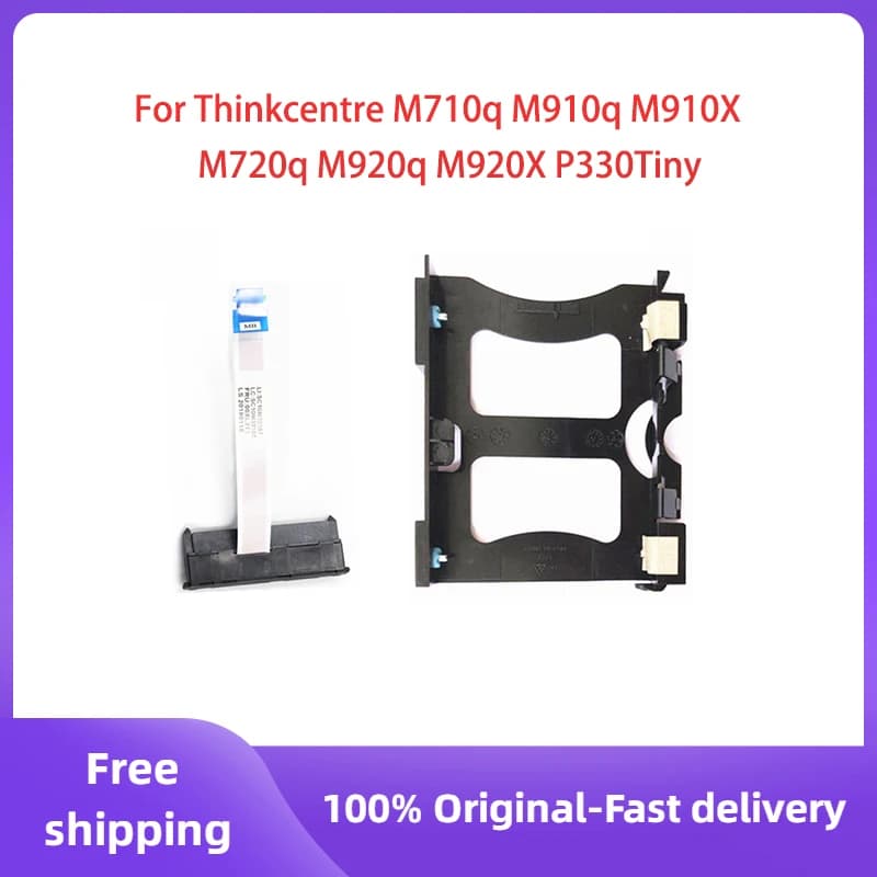 Original For Lenovo ThinkCentre M710q M720q M910q M910x M920q M920x SATA HDD Caddy Bracket & Cable 00XL211