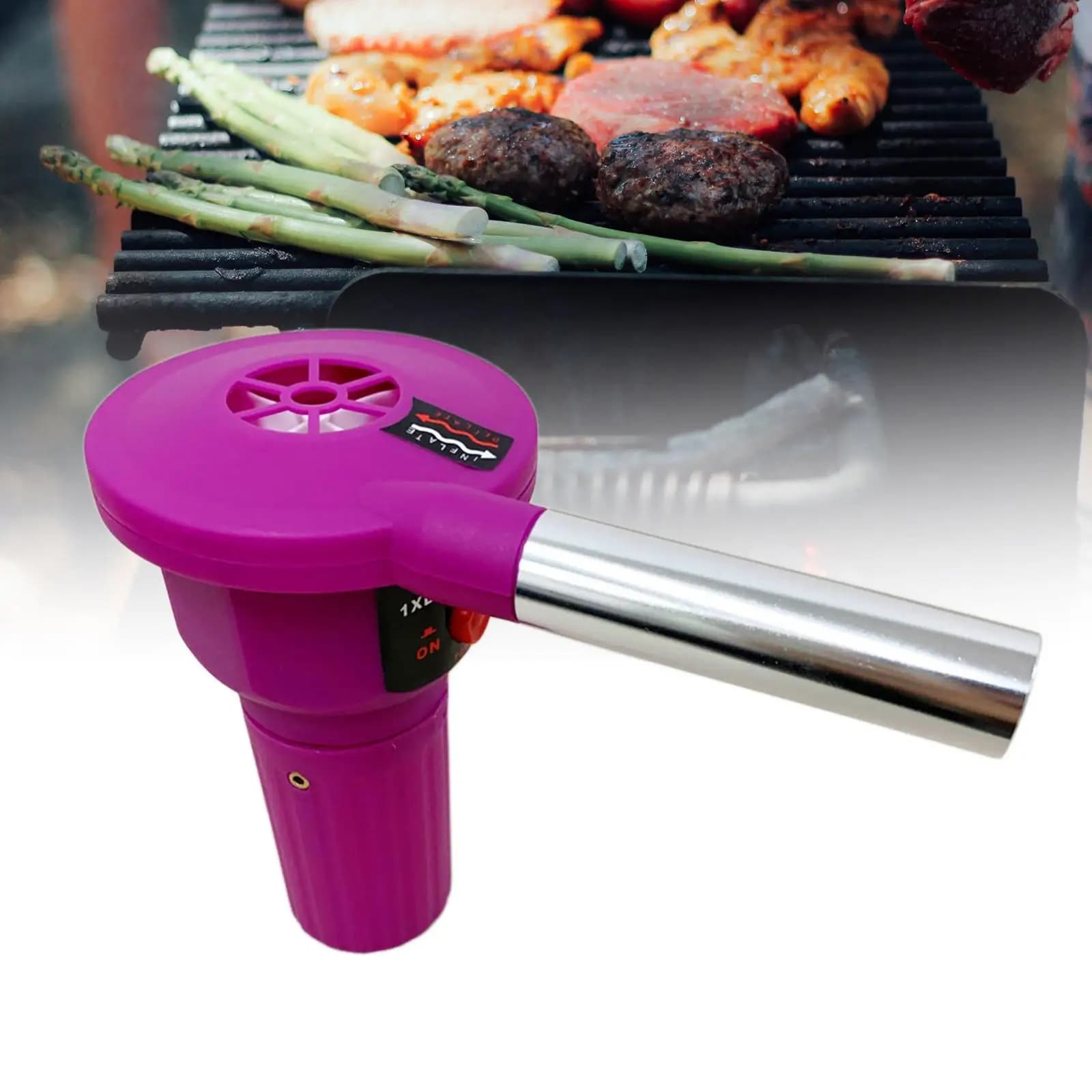 Barbecue Air Blower 16.6x8x13.5cm Portable Electric Barbecue