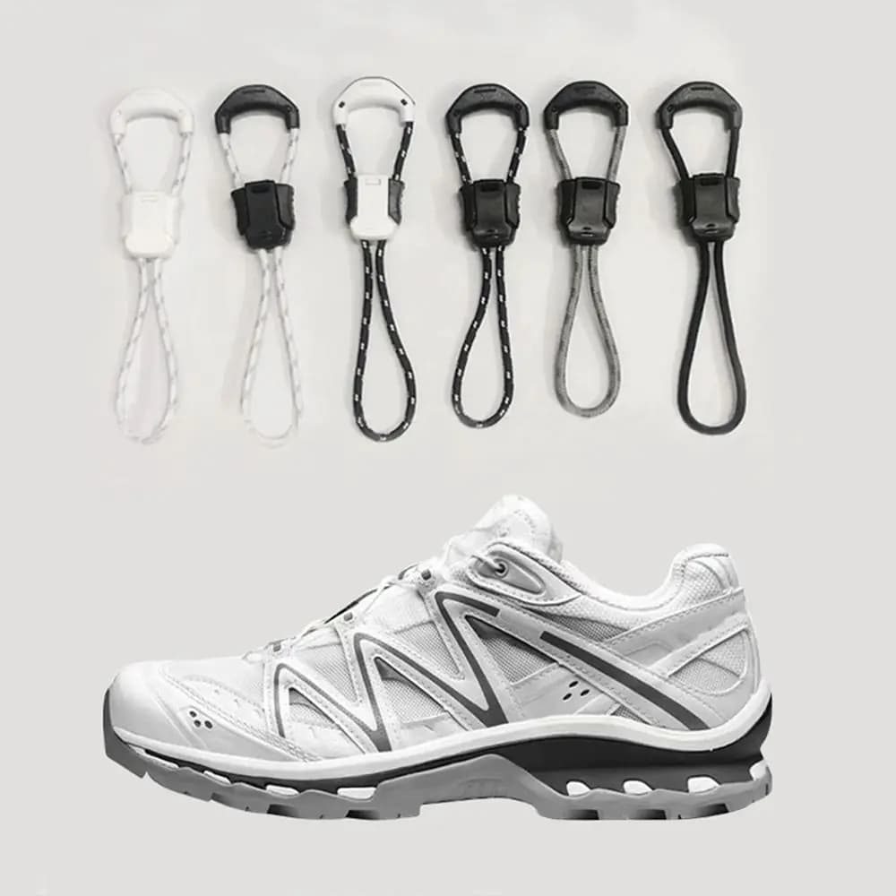 Soft Fabric Quick lace Kit Casual No tie Shoe laces Colorful Round Tennis Laces Sneaker Fabric Shoe laces Shoelaces For Salomon