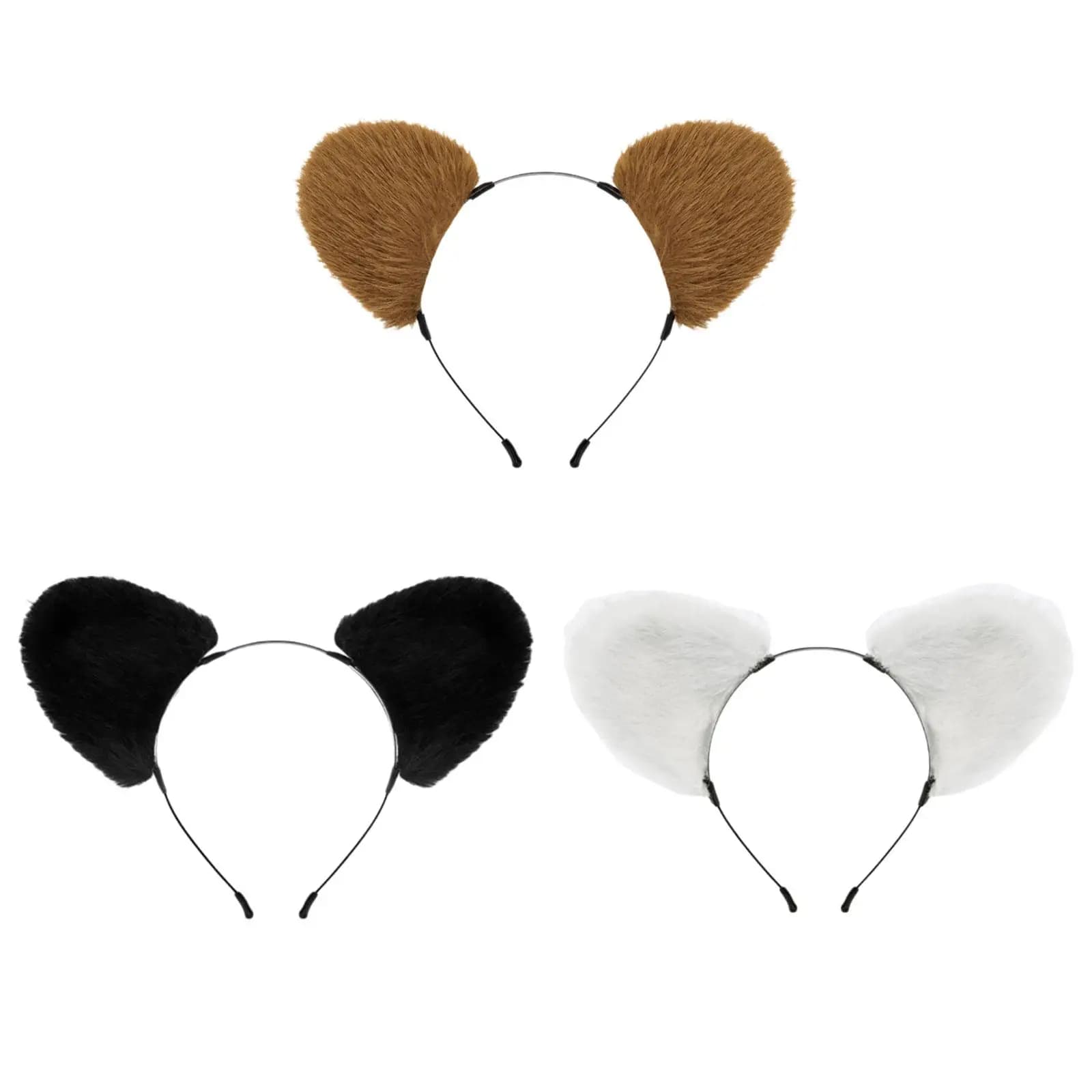 Panda Ears Headband Animal Ears Hair Hoop for Prom Stage Performance Carnival