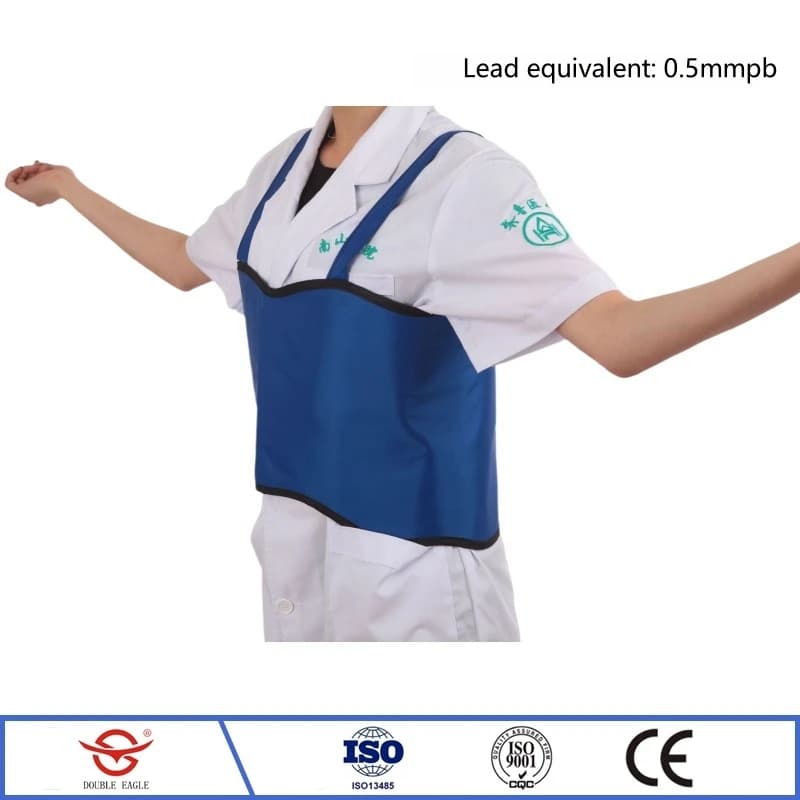 Genuine x-ray gamma ray radiological protection 0.5mmpb breast protective short lead vest patient ionizing protective lead vest