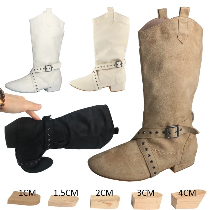 28 Colors Customized Heel and Color Line Women Dancing Boots Beige Long Boots for Dancing Suede Swayd Dance Boots Size 43