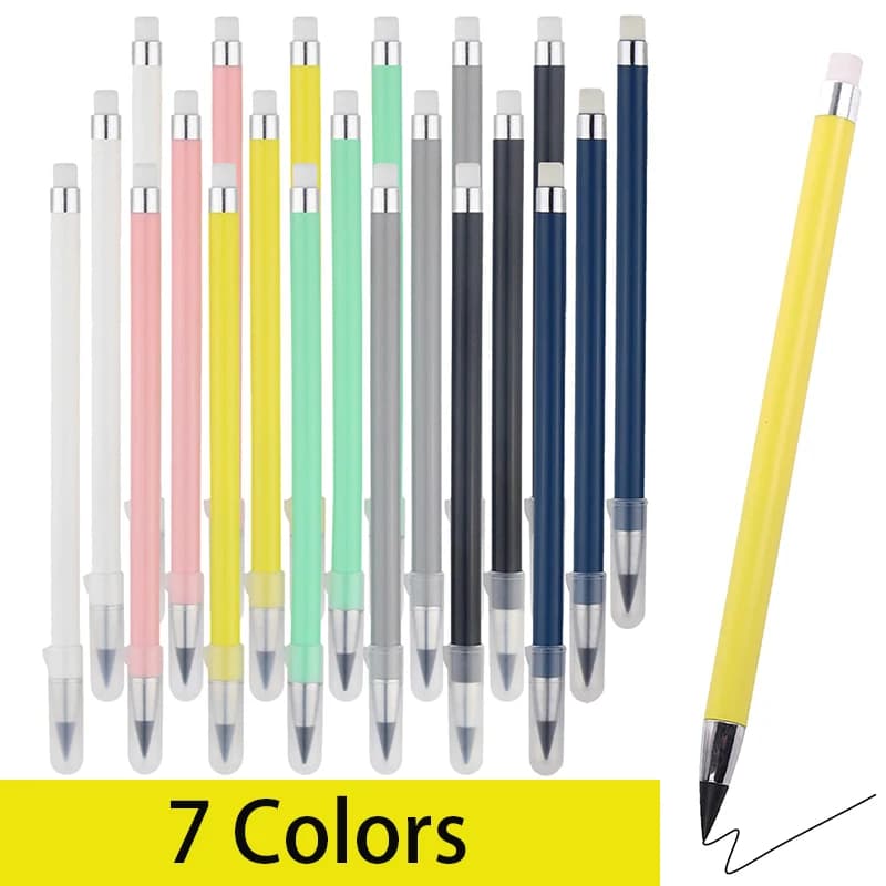 Infinity Pencil Inkless Pencil Inkless Forever Pencil Reusable Everlasting Pencil for Writing Drawing Students School Supplies