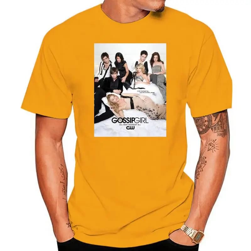 100% cotton o-neck men t shirt custom printed t-shirt Gossip Girl women tshirt