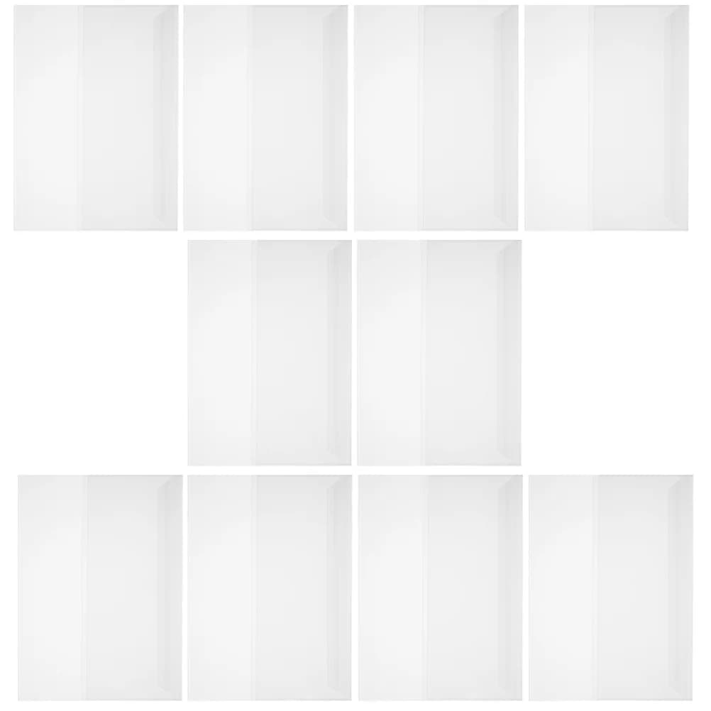 10Pcs Waterproof Book Cover Front Protector For School Supplies Notebook Cover Hardcase Magazine Plastic Sheets Cases