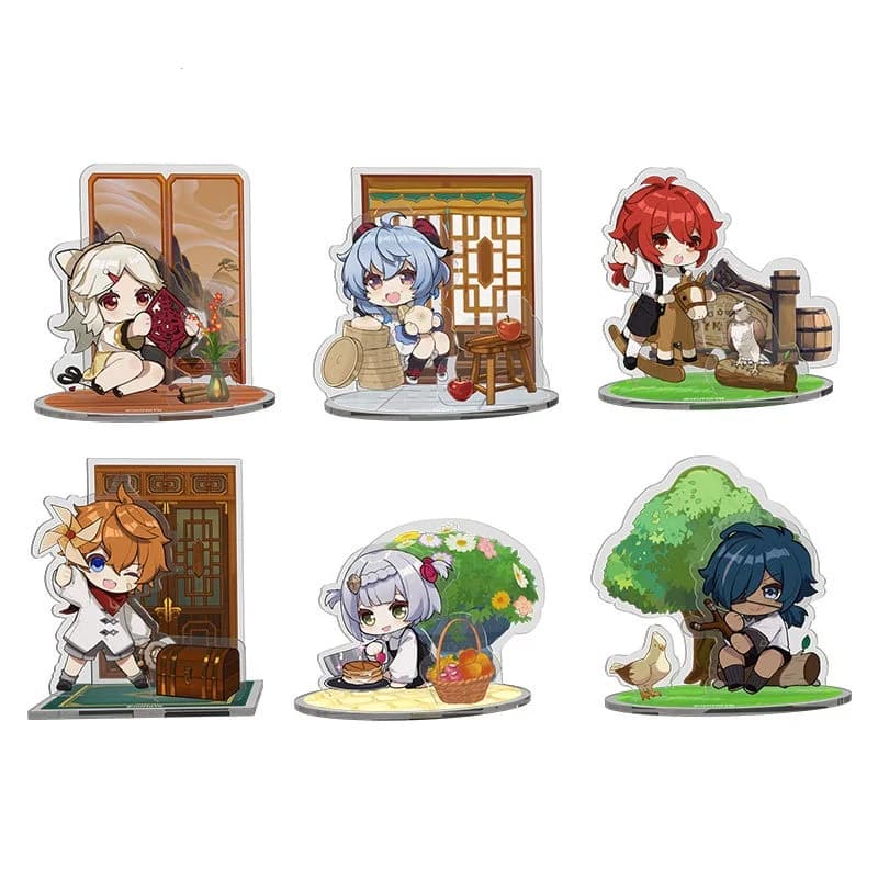 Sunsyea Genshin Impact Official Merch miHoYo Original Authentic DreamKids Series Acrylic Stand Ningguang Ganyu Tartaglia Diluc