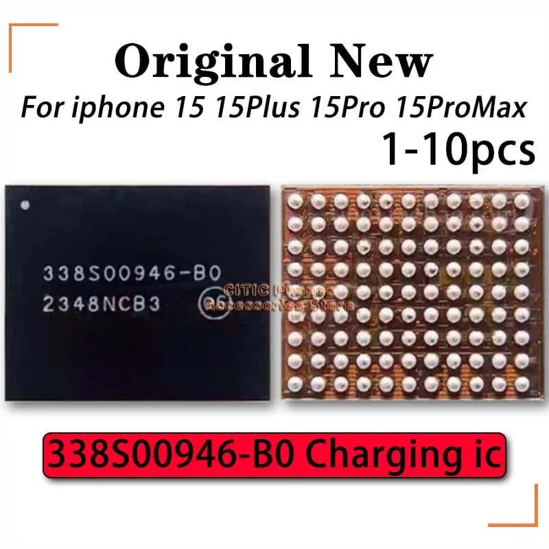 2-30Pcs 100% Original New 338S00946 Tigris IC For iPhone 15 Plus 15 Pro max 338S00946-B0 Charging IC Chip