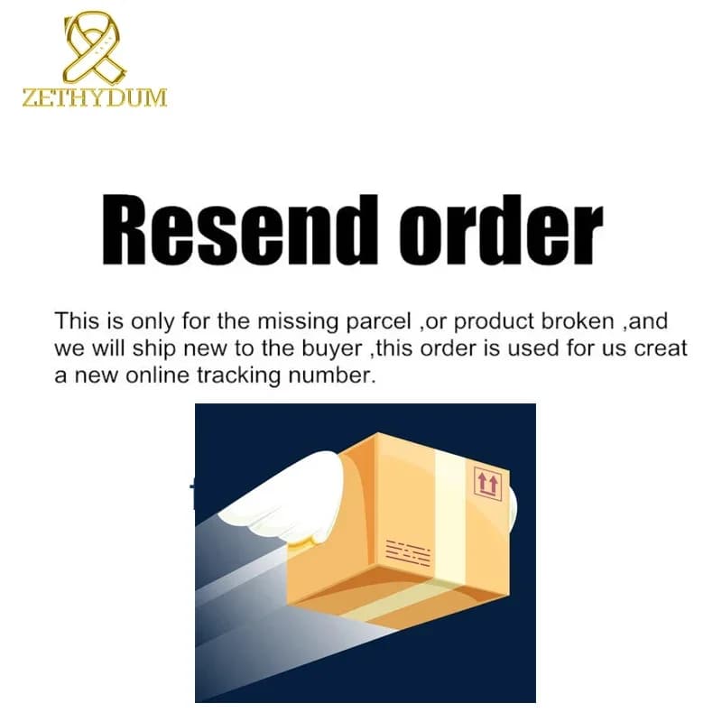 re-send order only for the missing parcel ,or  product broken,and we will ship new to the buyer