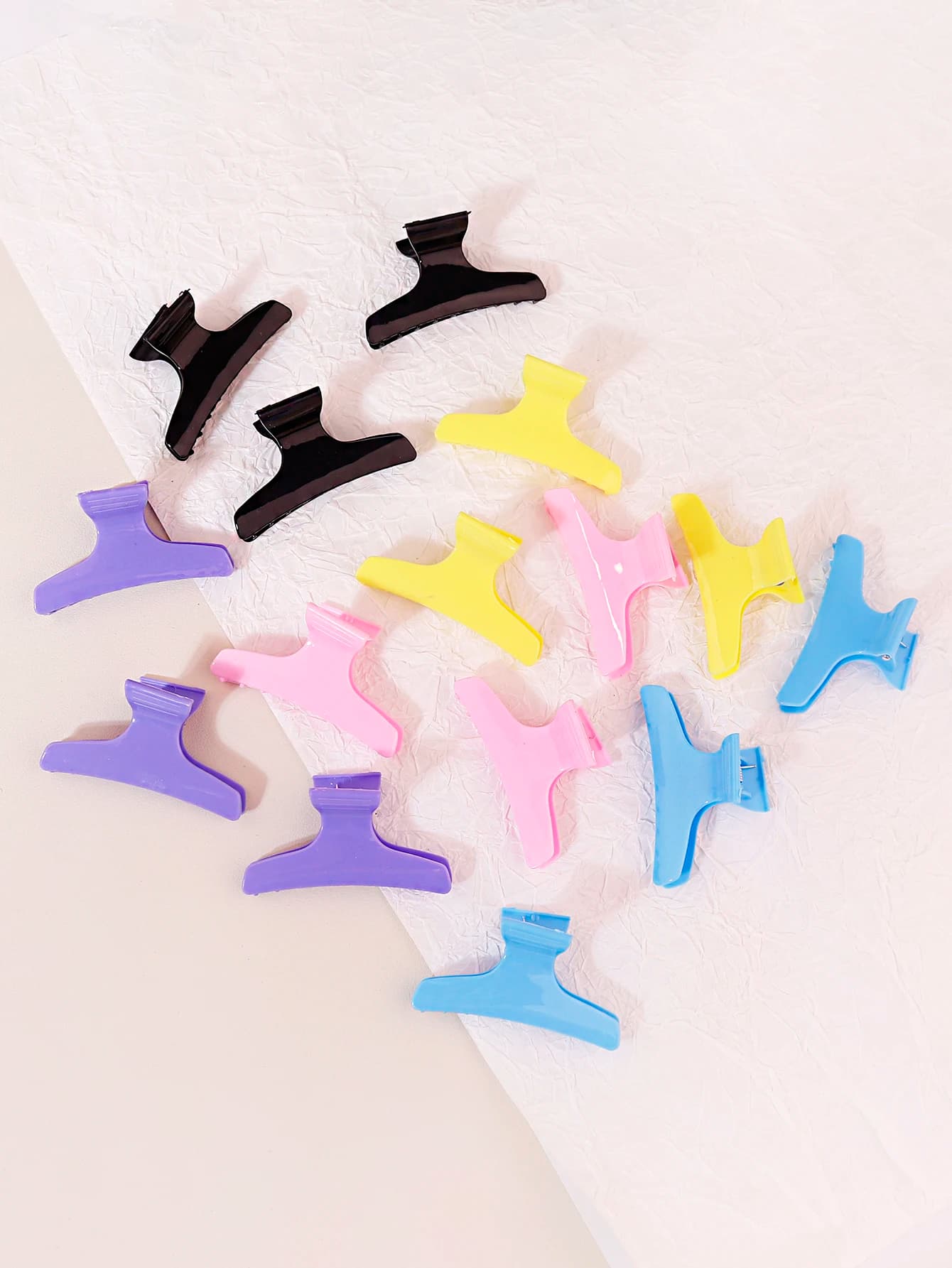 12PCS Smooth Butterfly Hair Clips, Non slip Women's Hair Clips