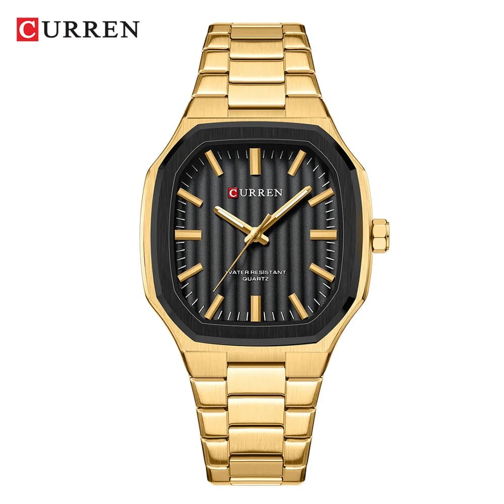 Curren 8458 Men's Watch Fashion Steel Band Business Watch Quartz Foreign Trade Watch