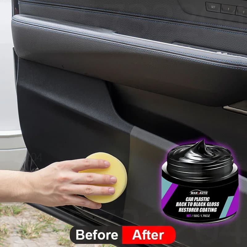 Car Plastic Restorer Back To Black Gloss Auto Interior Leather & Panel Renewal Wax Coating Agent Auto Polish And Repair Coating