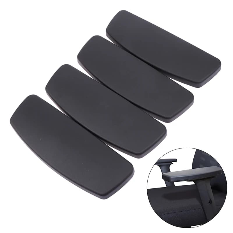 1Pair Office Chair Replacement Armrest Arm Pads With Mounting Hole Easy Installation Gaming Chair Parts