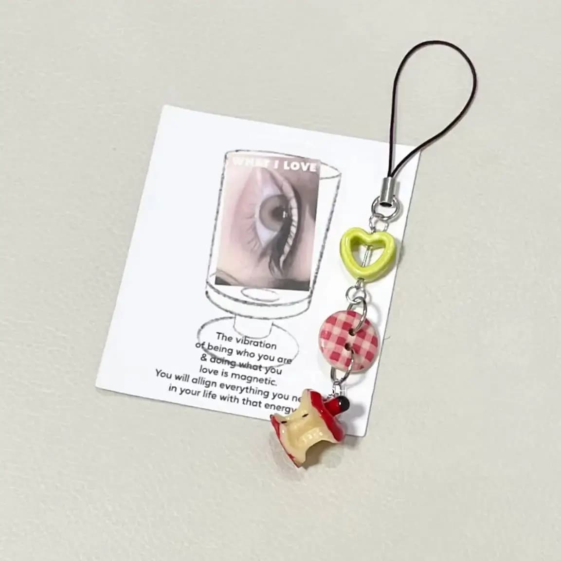 1pc Mini Phone Charms Pendant Kawaii Red Button Original Design Accessories For iPhone 13 Huawei Bag Books Camera Ins Cute Korea