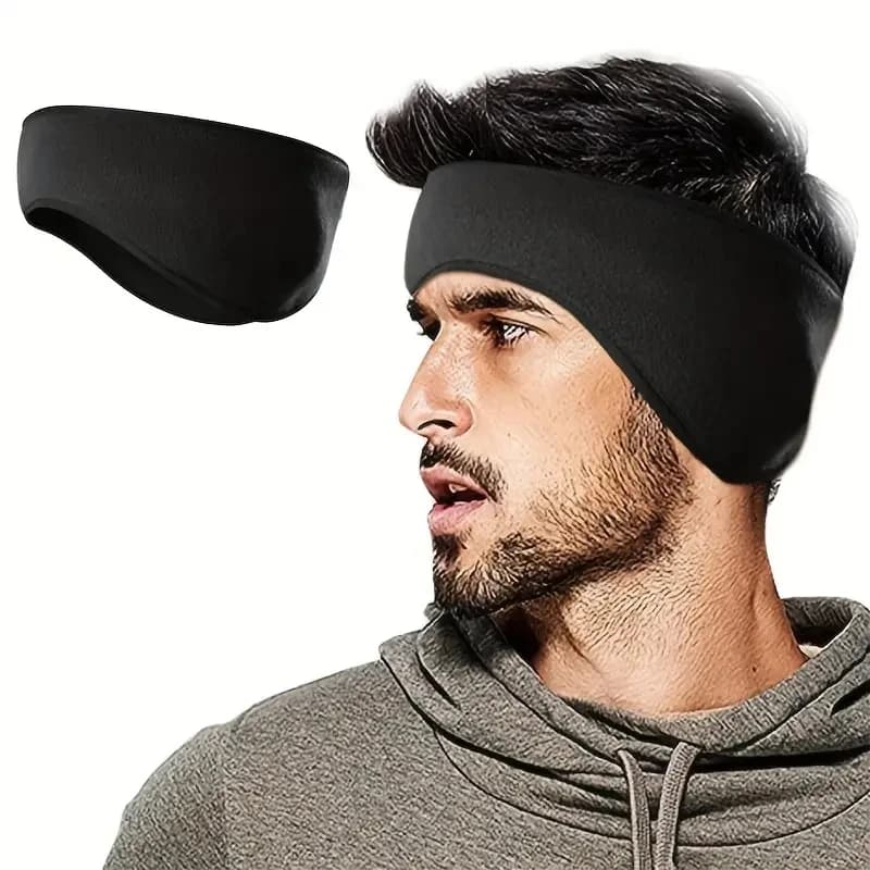 1Pcs Polar fleece Ear Warmer Muff Winter Headband Ear Muffs Headband for Men Women Running Skiing Outdoor Sports