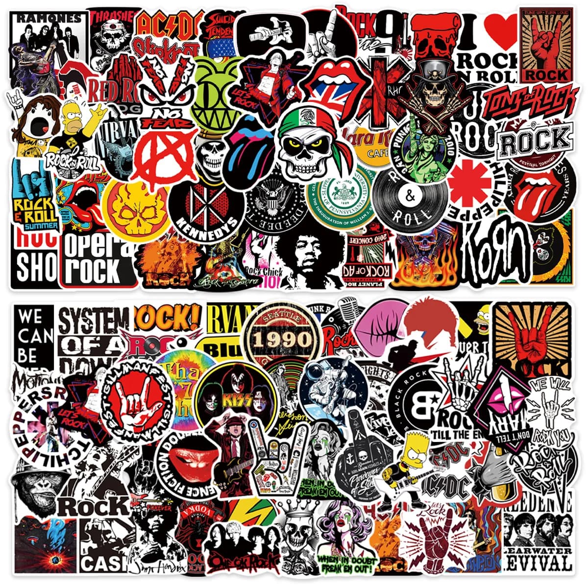50 Pcs Bike Stickers Hip Hop Rap Graffiti Stickers Phone Case Luggage Decoration Creative Personality Stickers