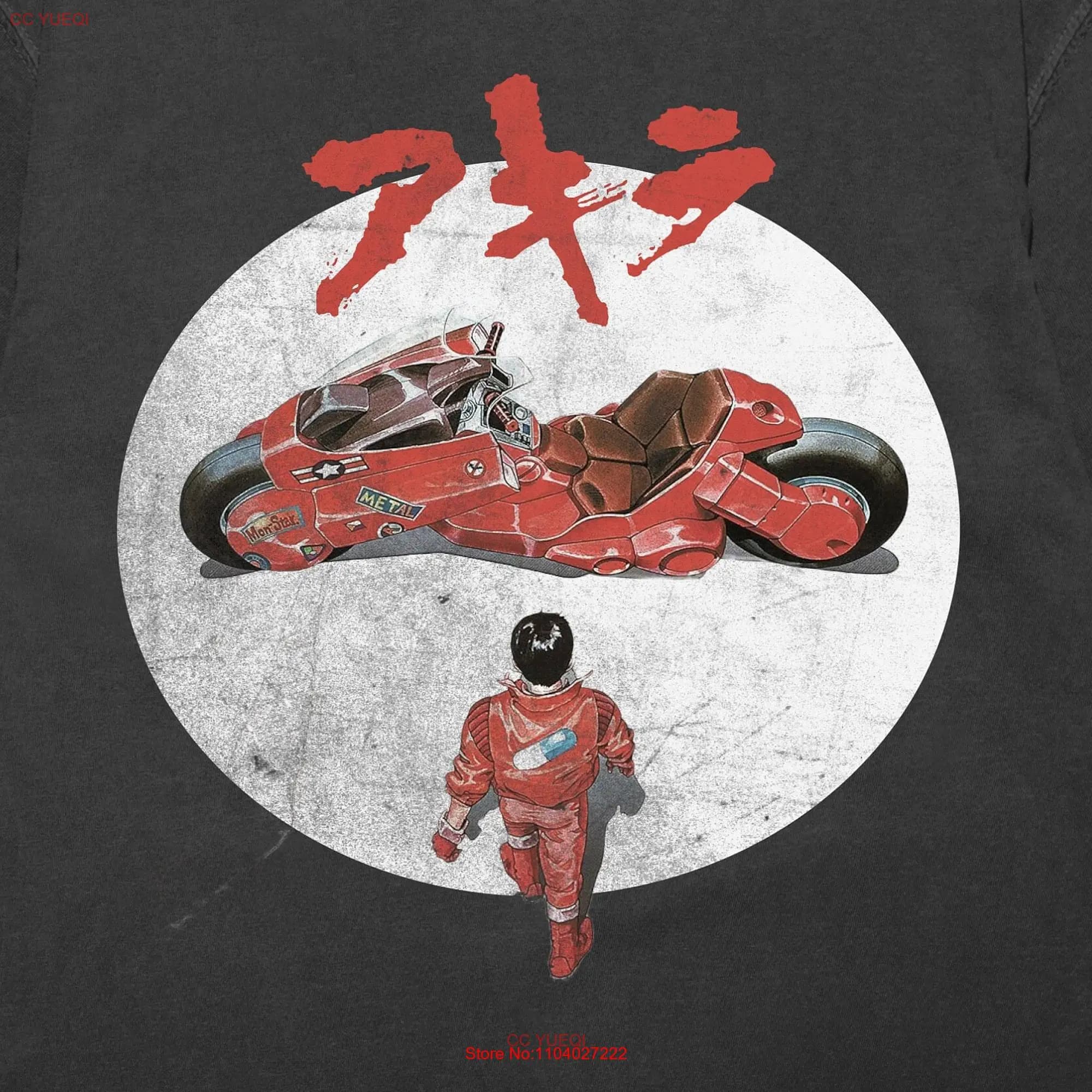 Vintage Inspired Akira T Shirt Anime Cover Movie Dark long or short sleeves
