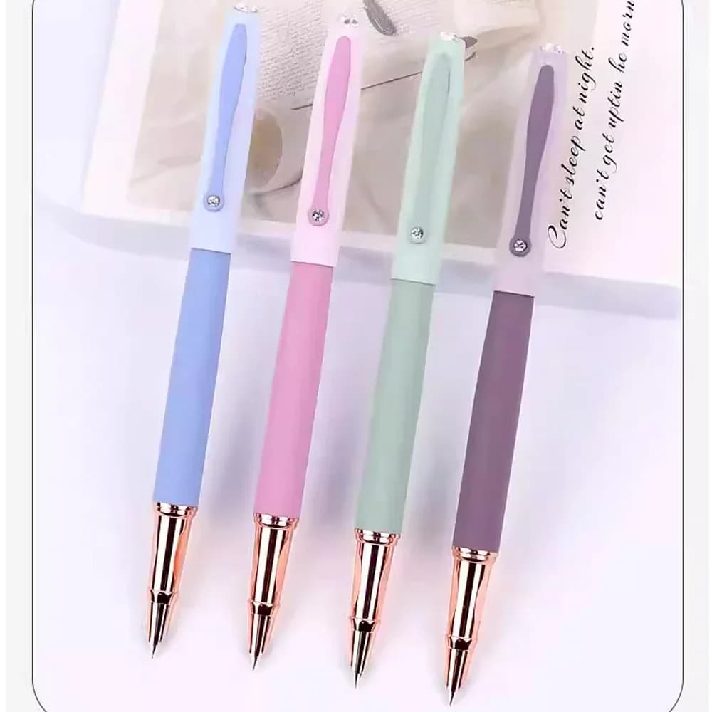 YIREN 30020 Fountain pen beautiful molandi color Metal ink pen 0.38 EF Nibs for Students practice calligraphy office supplies