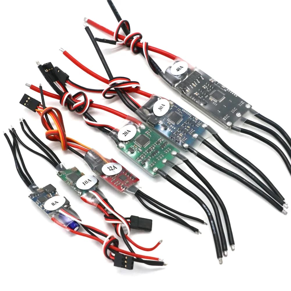 RC 2-3S ESC 6A 8A 10A 12A 15A 20A 30A 40A ESC Electronic Speed Controller with 5V UBEC for RC Multicopter Airplane