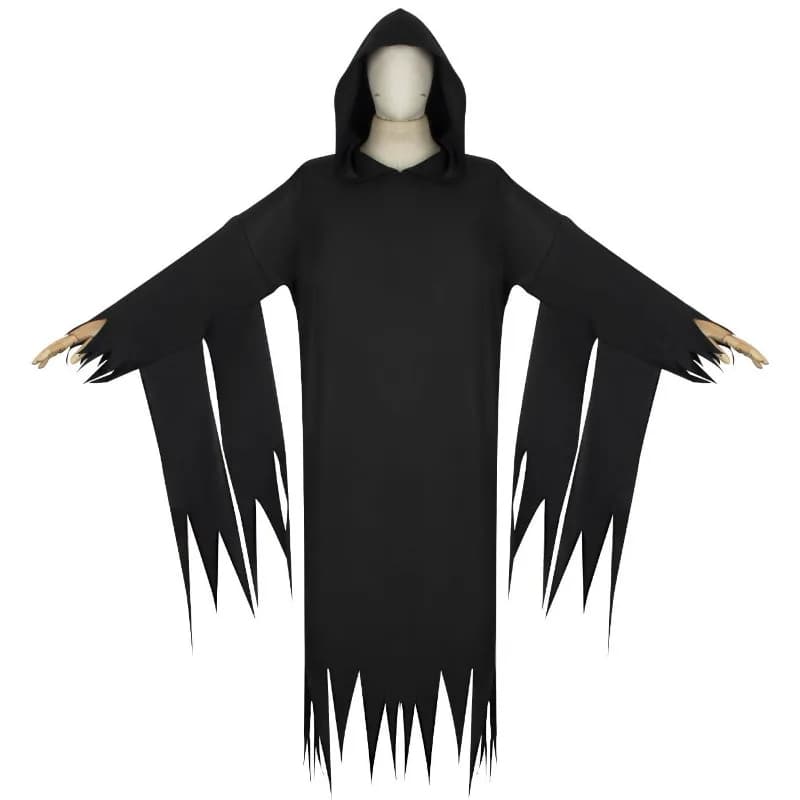 2023 6 Head Set Ghost Face Mask Cos Skull Ghost Death Terror Halloween Party Clothes Jumpsuits Complete Set