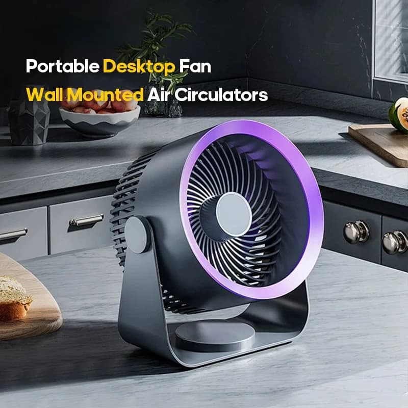 Multifunctional Electric Fan Circulator Wireless Portable Home Quiet Ventilator Desktop Wall Ceiling Fan Air Cooler