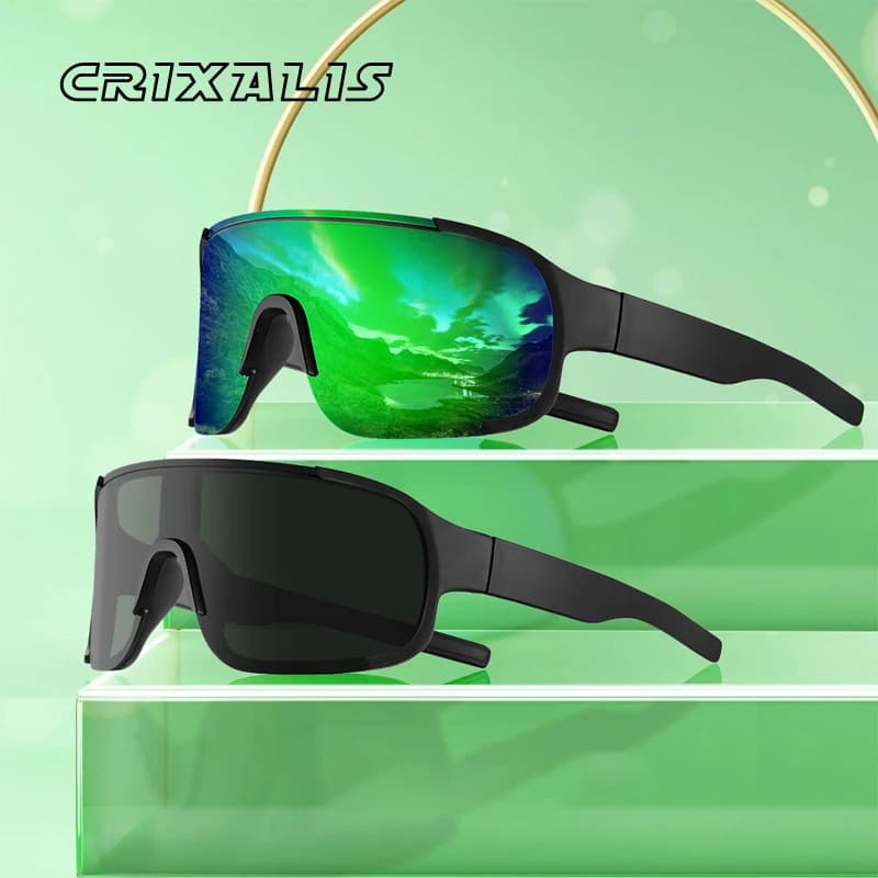 CRIXALIS Oversized Trend Sunglasses Men Outdoor Sport Sun Glasses Women Travel Beach Shades Male Mirror Goggles UV Protection