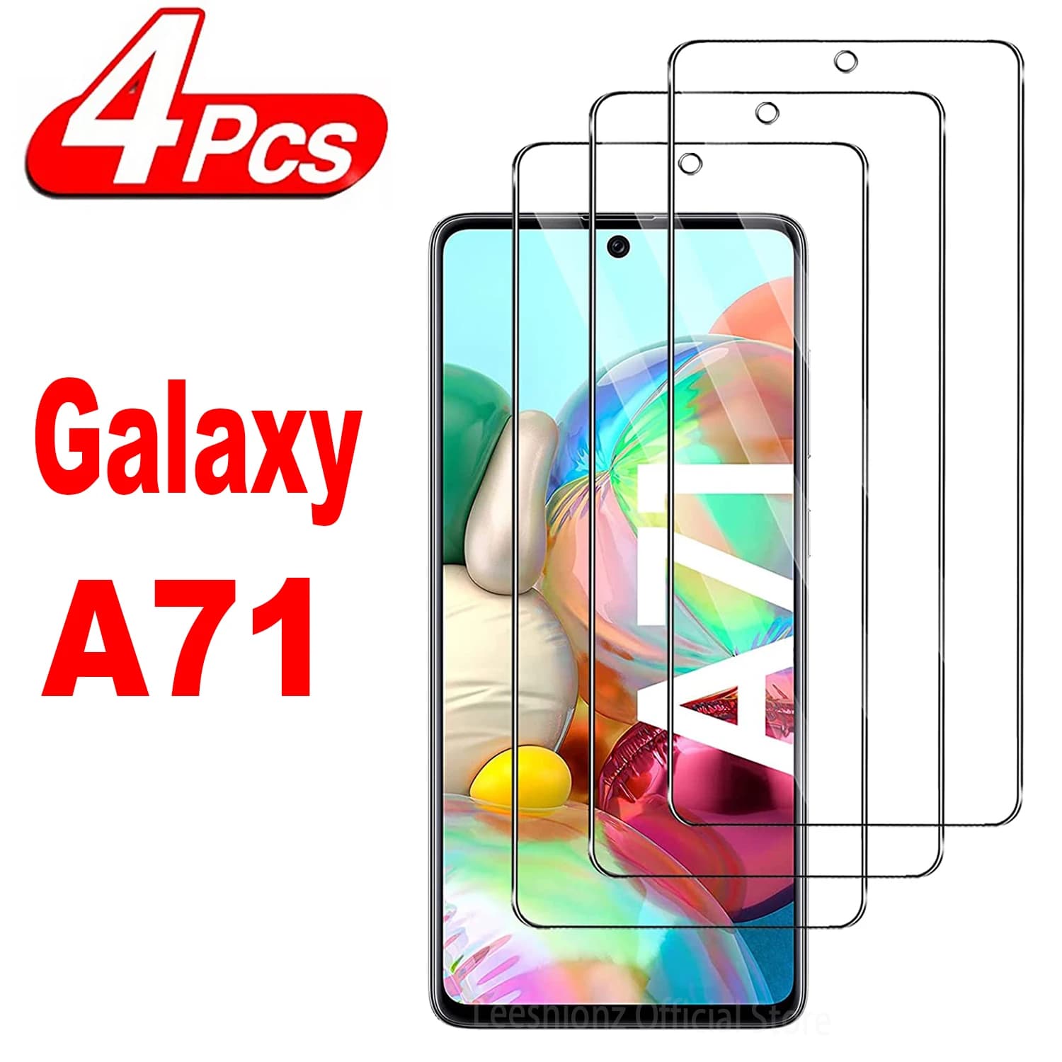 2/4Pcs Screen Protector Glass For Samsung Galaxy A71 Tempered Glass Film