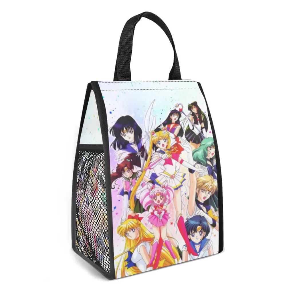 Girls-Sailor- Moon Portable Insulated Lunch Bag Women Kid Picnic Work Travel Food Thermal Storage Container Cooler Tote Bag
