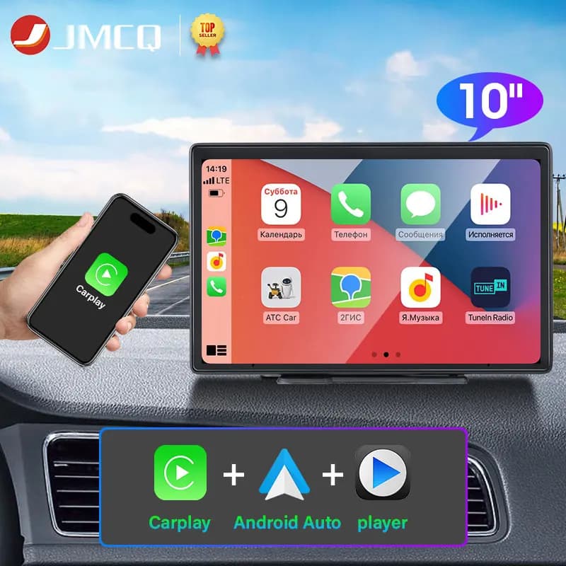 JMCQ 7/10 inch Carplay Car Smart Screen multimedia Video player Wireless Carplay Android Auto Car Radio for Apple Android Stereo