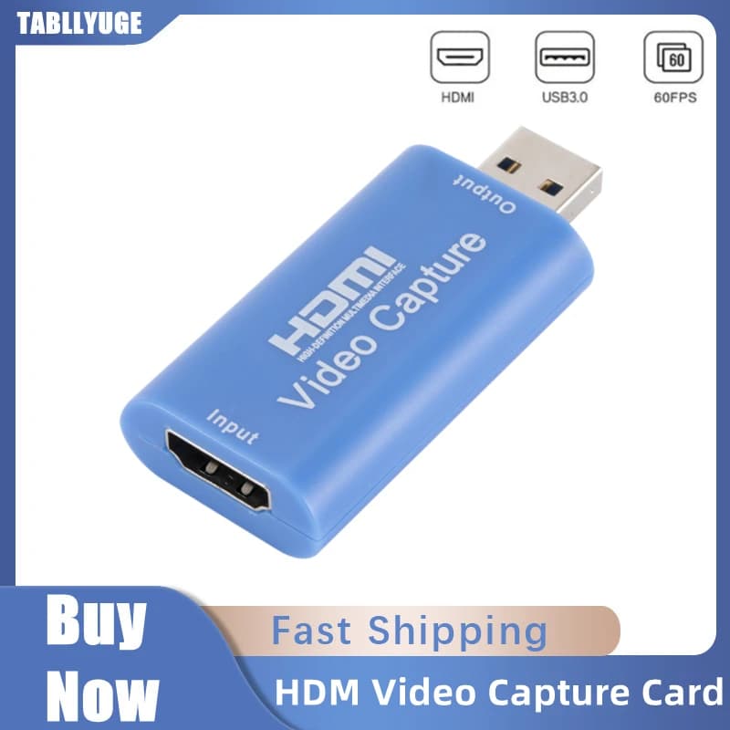 HD 1080P Type-C HDMI-compatible USB Micro Video Capture Card USB 3.0 Video Grabber For PC Game Camera Recording Live Streaming
