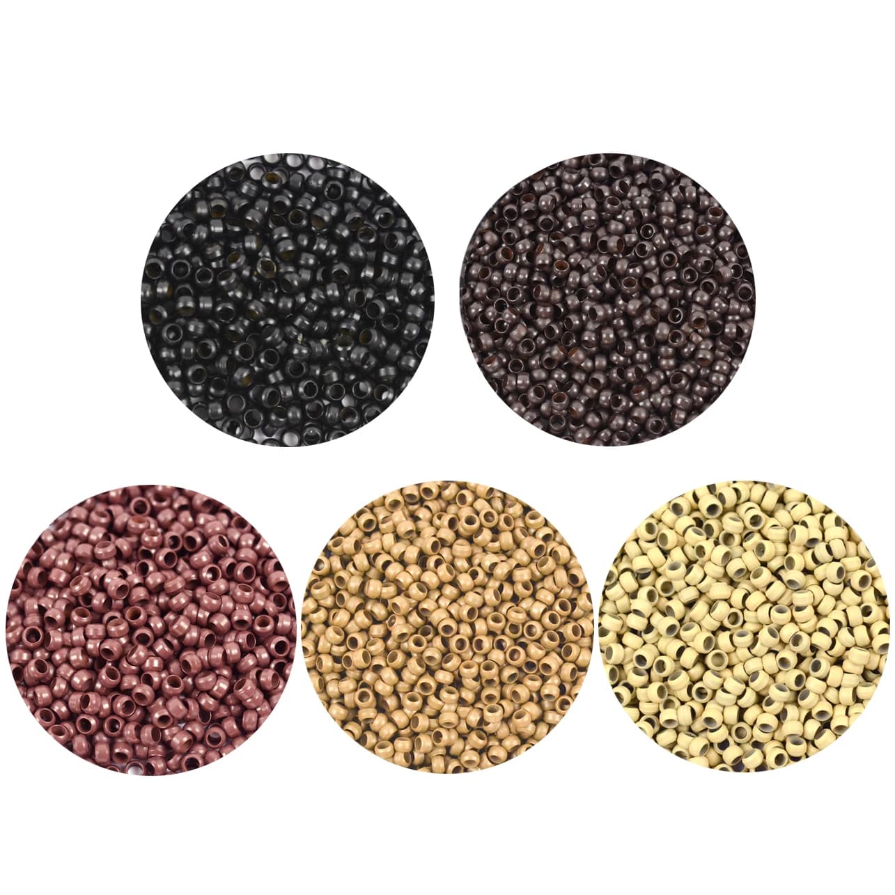 200pcs/500pcs Nano Hair Rings Beads for Hair Extensions 2.5* 1.5*1.6mm Micro Rings/Links/Beads Hair Extension Tools