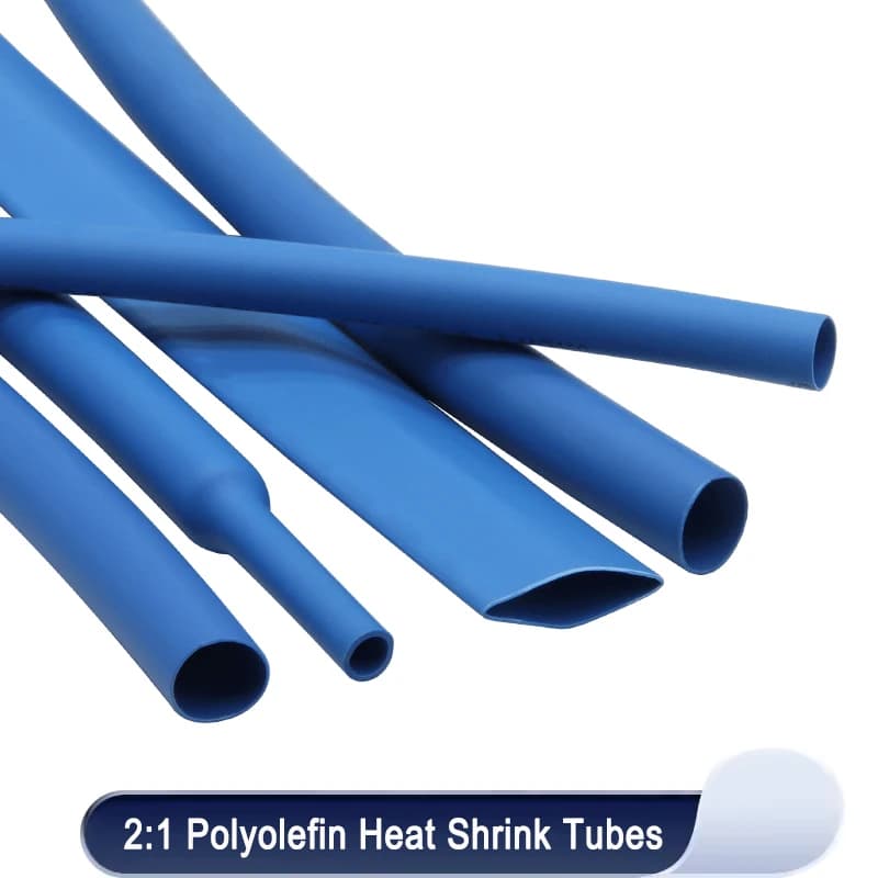 1~10m Blue Heat Shrink Heatshrink Tube 2:1 Diameter 0.6mm ~ 80mm Tubing Sleeving DIY Wrap Wire Repair Cable Protecctor