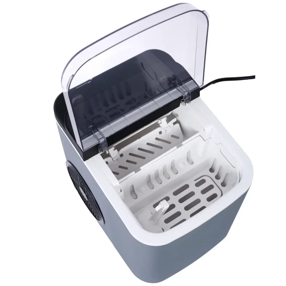 Ice Maker Countertop, Portable Ice Machine, Self-Cleaning Ice Makers with Basket and Scoop, 9 Cubes in 6 Mins, 26 lbs per Day