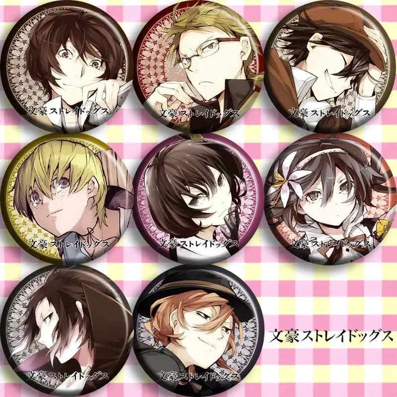 Nakajima Atsushi Dazai Osamu Ryunosuke Akutagawa Manga Costumes Badge Animation Derivatives Cosplay Props Backpack Decoration