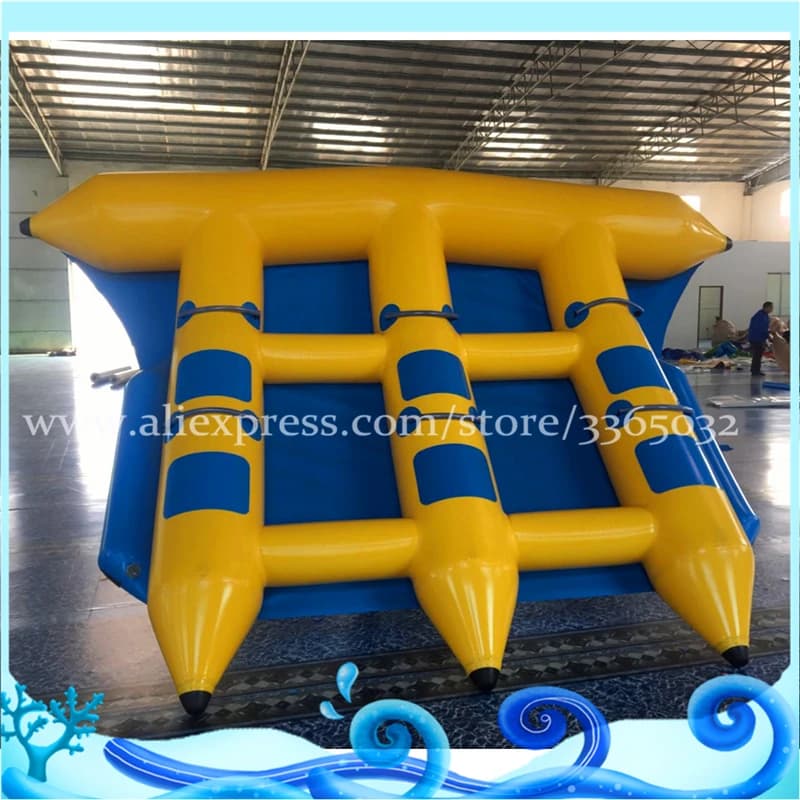Flying Fish Inflatable Towable 6 Persons Fly Fish Banana Boat Water Sports Games