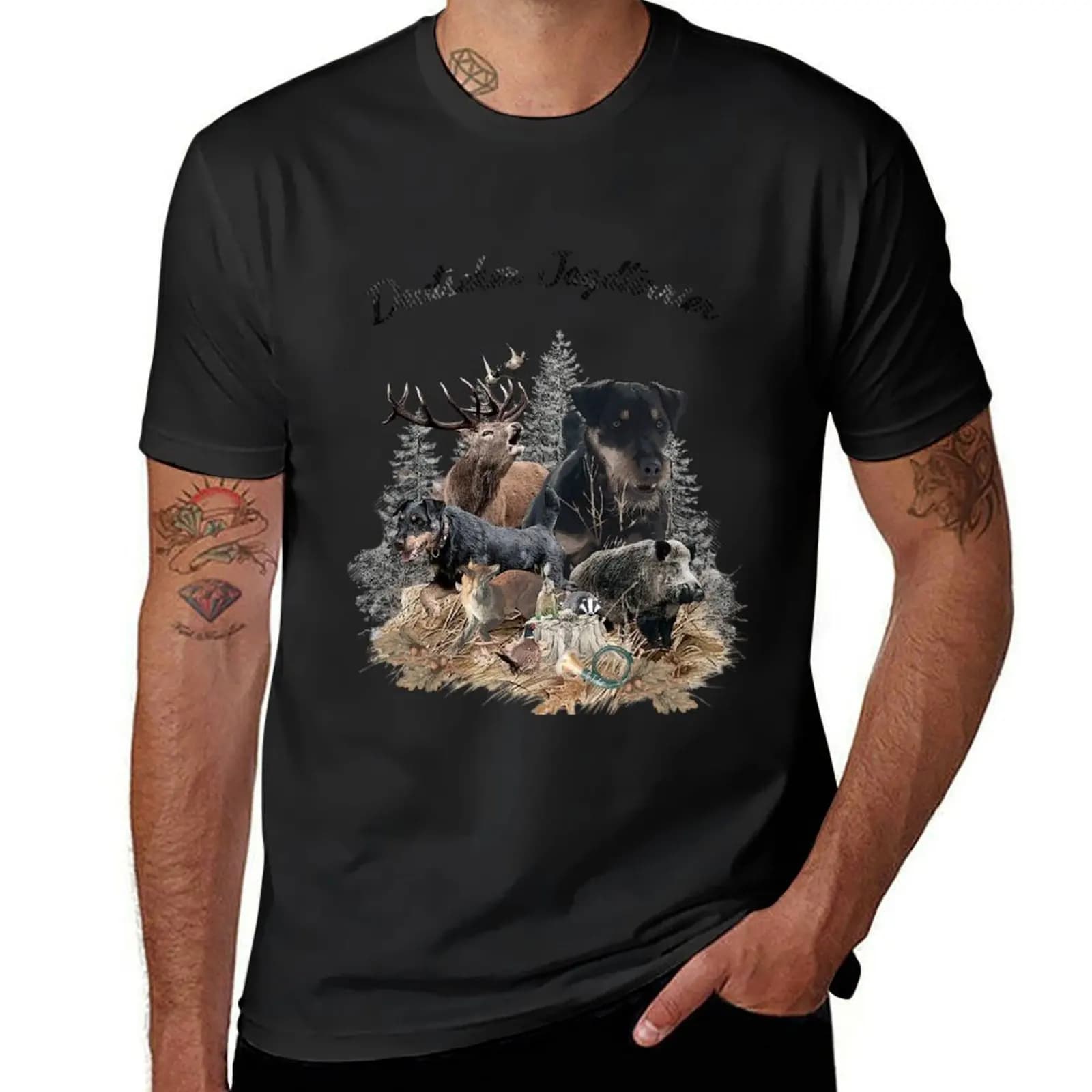 German Hunting Terrier - Jagdterrier T-Shirt blacks Aesthetic clothing mens graphic t-shirts big and tall