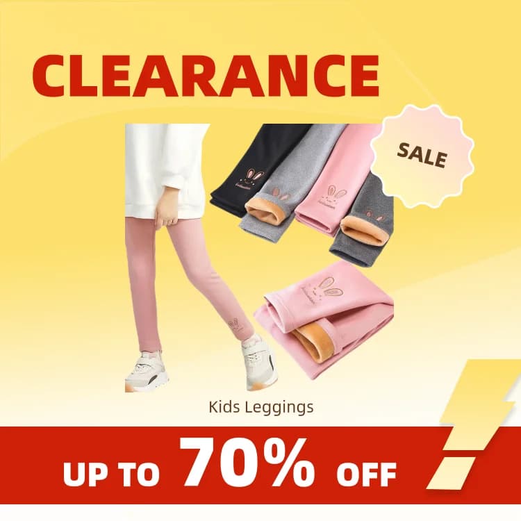 Clearance_3-8 Years Girl Leggings Baby Bunny Pants Kids Autumn Winter Thermal Tights Children Fleece Lined Fashion Trousers Casu