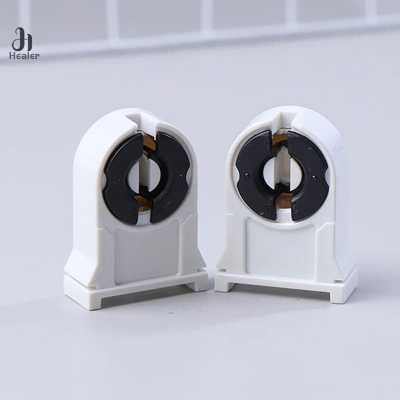 5Pcs T8/G13 Fluorescent Lamp Holder Heat-Resistant Lamp Holder Light Tube Holder Household Light Tube Holder For Home Office