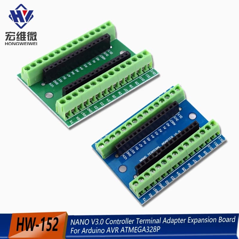 NANO V3.0 Controller Terminal Adapter Expansion Board NANO V 3.0 IO Shield Simple Extension Plate For Arduino AVR ATMEGA328P