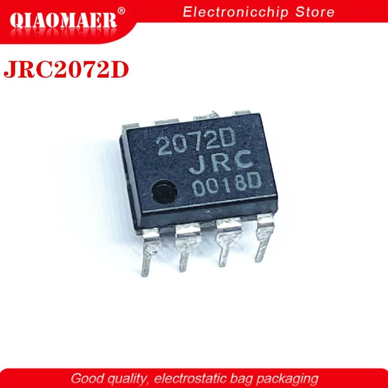 5PCS/LOT JRC2072D 2072D DIP 2072 NJM2072 NJM2072D 072DH DIP-8